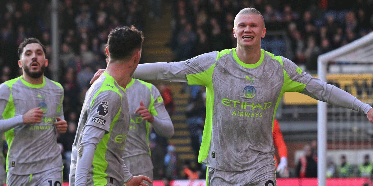 Haaland Bawa Manchester City Menang Telak Atas Crystal Palace