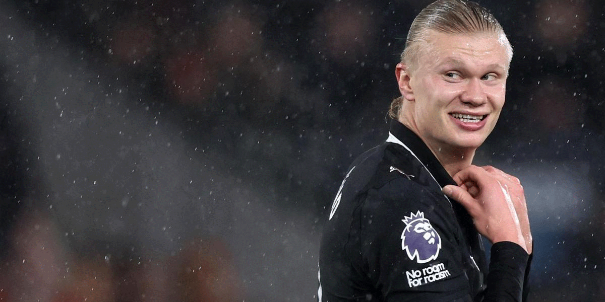 Haaland Rayakan 100 Gol Premier League dengan Cara Nyeleneh