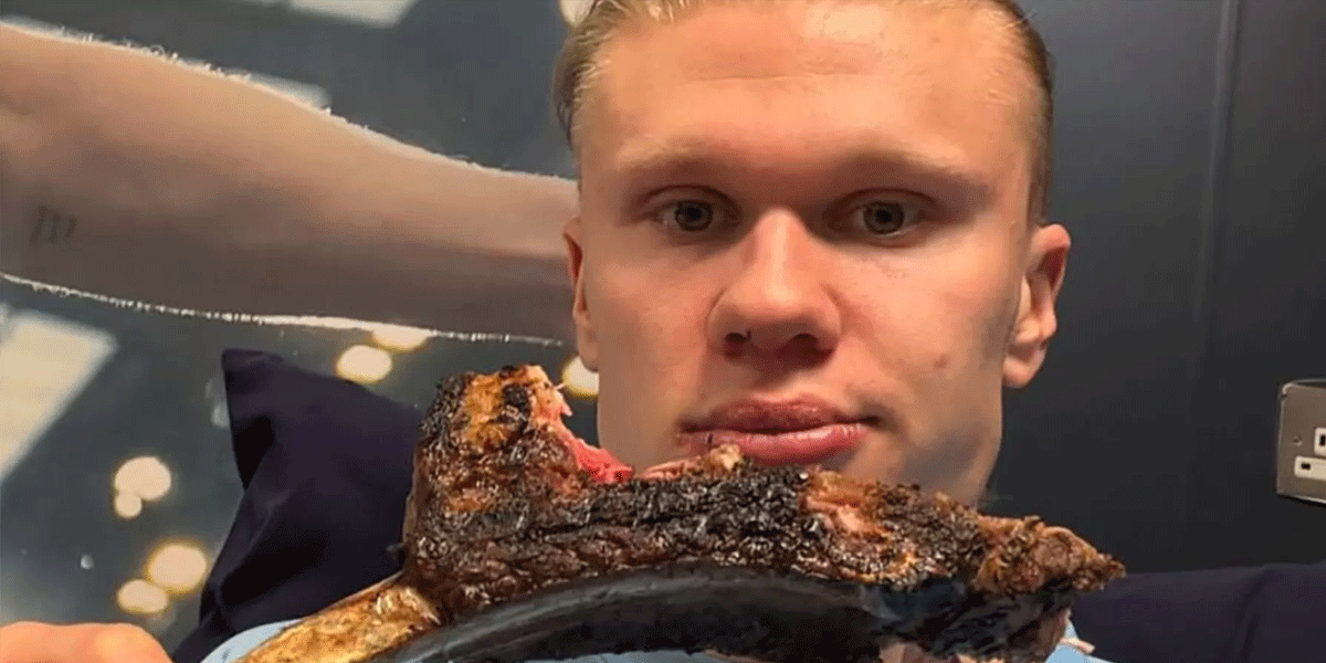 Postur Bintang dan Makanannya Haaland Jadi Sorotan Netizen